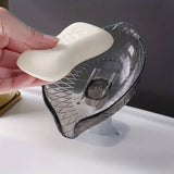 NovexaHome™ | Leaf Design Drain Soap Box with Suction Cup