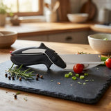 NovexaHome™ | Multi-Function Clever Cutter, 2-in-1 Kitchen Shears for Vegetables, Fruits & Bread