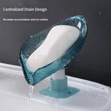 NovexaHome™ | Leaf Design Drain Soap Box with Suction Cup